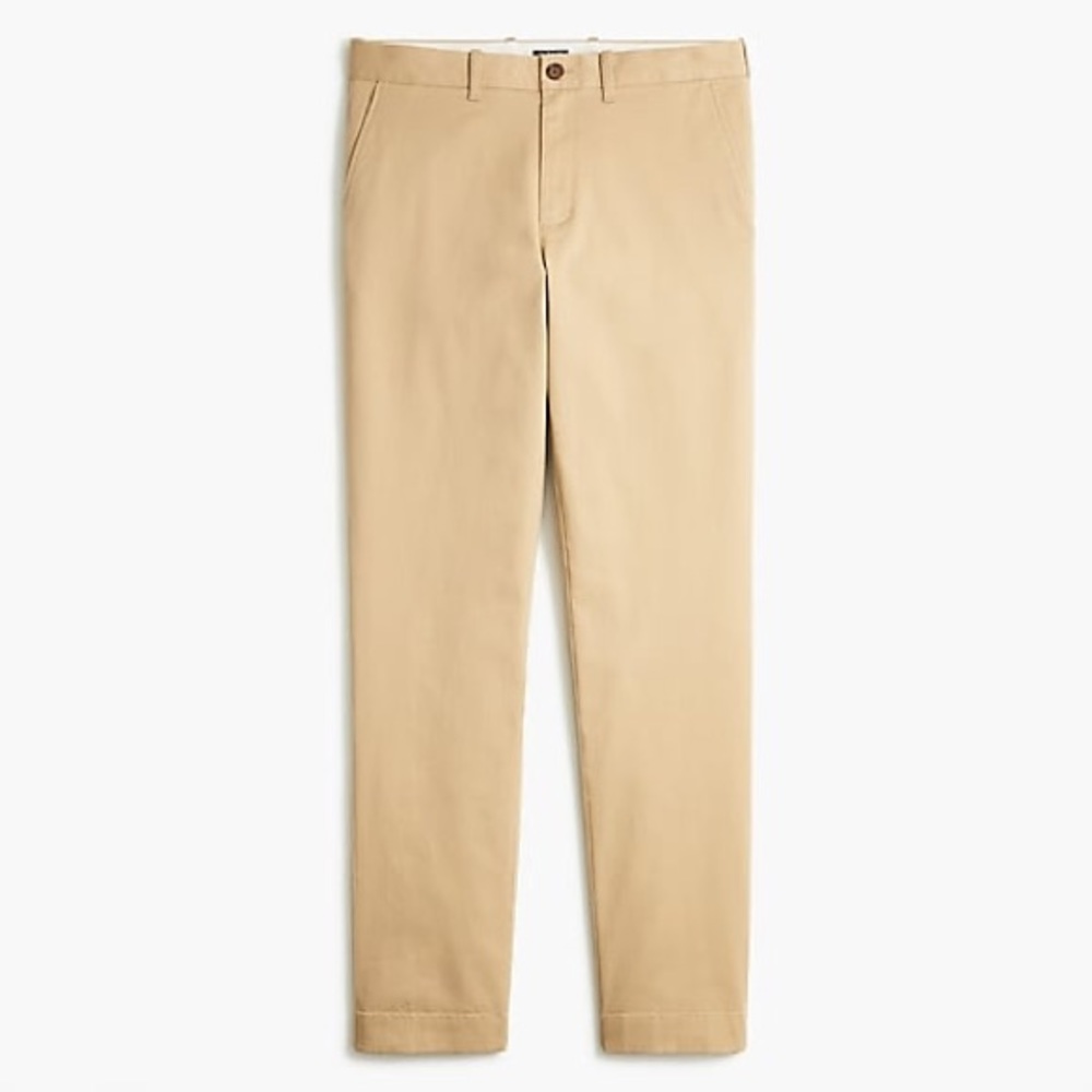 JCrew Factory Mens Athletic slim-fit khaki pant British Khaki AZ844